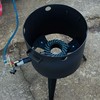 Kazan Mangal Krosnelė dujinė kazanui 16-22L / skersmuo 45cm / plienas 3mm