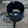 Kazan Mangal Krosnelė dujinė kazanui 8-12L / skersmuo 36cm / plienas 3mm
