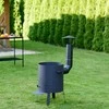 Dm_Grill Kazan Mangal Krosnelė su kaminu 8L kazanui (2 mm plienas, 300 mm skersmuo)