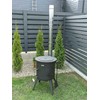 Kazan Mangal Krosnelė Premium su lentynomis 12-16L kazanui / skersmuo 40cm / plienas 3mm