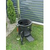 Kazan Mangal Krosnelė Premium su lentynomis 12-16L kazanui / skersmuo 40cm / plienas 3mm