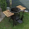 Kazan Mangal Krosnelė su lentynomis 22L kazanui / skersmuo 50cm / plienas 3mm