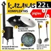 Rištan Krosnelės 16-22L Komplektas: Kazanas 22L - Leganas - Samtis - Kiaurasamtis