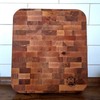 Medinė pjaustymo lentelė 32,5x36,5 cm, storis 45 mm, alksnis | Maysternya®