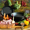 Maysternya Kazanas 15l su ketaus Grilis dangčiu keptuvė