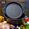 Maysternya KAZANAS WOK 8L su GRILL ketaus dangčiu keptuvė | T405CPGr