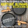 Maysternya Ketaus keptuvės blynams 22x2,5 cm (2 vnt. komplektas. Pigiau!) su nuimama medine rankena | T220-25