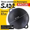 Namangan Užbekiška šlifuota keptuvė (Sadž) 37cm plokščias dugnas iš išorės