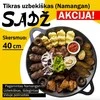 Namangan Užbekiška šlifuota keptuvė (Sadž) 40cm plokščias dugnas iš išorės