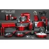 Peilių rinkinys su pjaustymo lentele, Berlinger Haus Metallic Line Burgundy Edition BH-2704