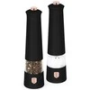 Pipirų ir druskos elektrinių malūnėlių komplektas (2 vnt.) Berlinger Haus Juodas Rose Collection BH-9499
