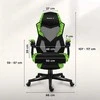 Žaidimų kėdė Huzaro Combat 3.1 Pixel | juodos, žalios spalvos