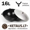 Rištan Uzbekiškas poliruotas kazanas 16l +Ketaus dangtis-keptuvė +Leganas + kiaurasamtis