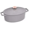 Berlinger Haus Ovalus emaliuotas ketaus troškintuvas BerlingerHaus 4,65L | Taupe Collection BH-6541