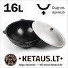 Užbekiškas kazanas 16 L (Namangan) apvalus dugnas (su pažeista pakuote) (Pažeista pakuotė)