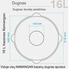 Užbekiškas kazanas 16 L (Namangan) plokščias dugnas