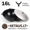 Užbekiškas kazanas 16 L (Namangan) plokščias dugnas