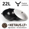 Užbekiškas kazanas 22L (Namangan) plokščias dugnas