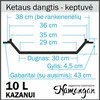 Uzbekiškas poliruotas kazanas 10L (Namangan | plokščias dugnas) +Ketaus dangtis-keptuvė +Leganas 38 cm + 46cm kiaurasamtis
