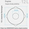 Užbekiškas poliruotas kazanas 12L | plokščias dugnas (Namangan) su juodu dangčiu37