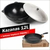 Užbekiškas poliruotas (Namangan) kazanas 12 litrų (apvalus dugnas) ir keptuvė — PIGIAU!