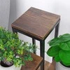 Vilde 4 pakopų metalinis gėlių stovas 69 cm