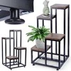 Vilde 4 pakopų metalinis gėlių stovas 69 cm