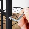 Vilde Juoda 8 pakopų metalinis gėlių stovas 142cm