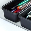 Storage Solutions Vilde Rašomojo stalo stalčių organizatorius juodas modulinis 8 vnt.