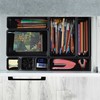 Storage Solutions Vilde Rašomojo stalo stalčių organizatorius juodas modulinis 8 vnt.