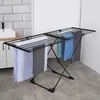 Vilde Skalbinių džiovykla metalinė juoda pailginama XXL 110-189 cm