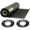 Sodo agrotekstilė 1,6 m x 100 m 90 g/m2 + 100 „Plonos“ smeigtukų - juoda
