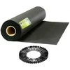 Sodo agrotekstilė 1,6 m x 50 m 70 g/m2 + 50 „Plonos“ kaiščių - juoda