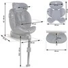 „Nukido Aero Line“ automobilinė kėdutė, juoda/tamsiai mėlyna, 0-36 kg, ISOFIX