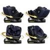 „Nukido Aero Line“ automobilinė kėdutė, juoda/tamsiai mėlyna, 0-36 kg, ISOFIX