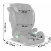 Automobilinė kėdutė Nukido Louis juoda 15-36 kg ISOFIX