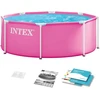 Sodo karkasinis baseinas apvalus vaikams 244×76 cm, rožinis, INTEX 28290ND