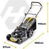 Benzininė vejapjovė su diskų įtaisu 51 cm 70 l loncin 196cc + olej Humberg HM-601