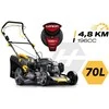 Benzininė vejapjovė su diskų įtaisu 56 cm 70 l LONCIN 196cc + olej Humberg HM-602