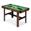 9 Neo-Sport Biliardo stalas 122 x 61 x 76 cm NS-807 tamsiai rudas