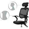 Ergonomiška biuro kėdė, kvėpuojantis tinklinis atlošas, reguliuojamas aukštis, supimo funkcija, patogi kompiuterio kėdė namų biurui