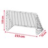 Neo-Sport Dideli futbolo vartai, 215 x 153 x 76 cm + taikinio kilimėlis
