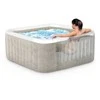 Pripučiamas kvadratinis SPA baseinas su hidromasažu 4 asm. 175x71 cm INTEX 28446