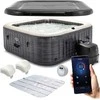 Intex Pripučiamas kubilas, 4 asmenų SPA su hidromasažu, nešiojamas sūkurinis baseinas, šildomas burbulinis SPA, lauko baseinas