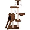 Katės draskyklė 140 cm DR-262 Pethaus su pele, ruda