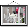 Ricokids Didelis trijų aukštų medinis lėlių namelis + baldai + terasa + liftas