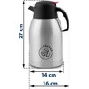 Vakuuminiai ąsočiai kavai ir arbatai 2 l, 2 vnt., Berdsen BD-780