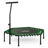 Neo-Sport Fitneso batutas, su rankena, 127 cm šešiakampis, žalias, vidaus batutas kardio treniruotėms