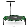 Neo-Sport Fitneso batutas, su rankena, 127 cm šešiakampis, žalias, vidaus batutas kardio treniruotėms