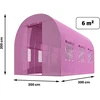 Folia na tunel sodo 2 x 3 m (6 m2) rožinė Plonos
